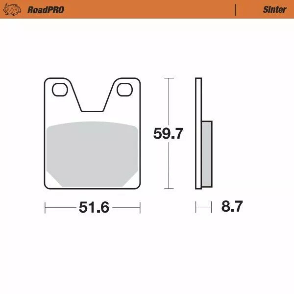 Moto-Master Brake Pad Sinter Zadní 404902