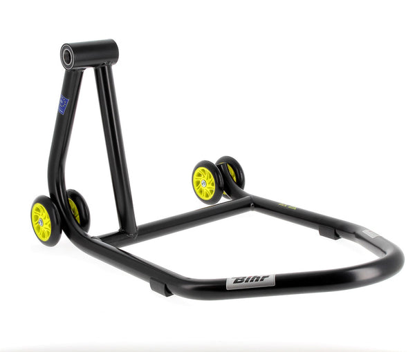 Domácí stopa Bihr Left Single Arm Paddock Stand Matt Black Yellow Wheelsnull