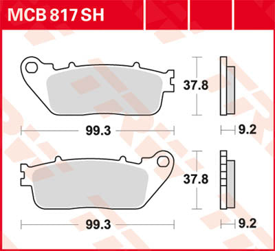 TRW BRAKE PAD TRW MCB817SH MCB817SH