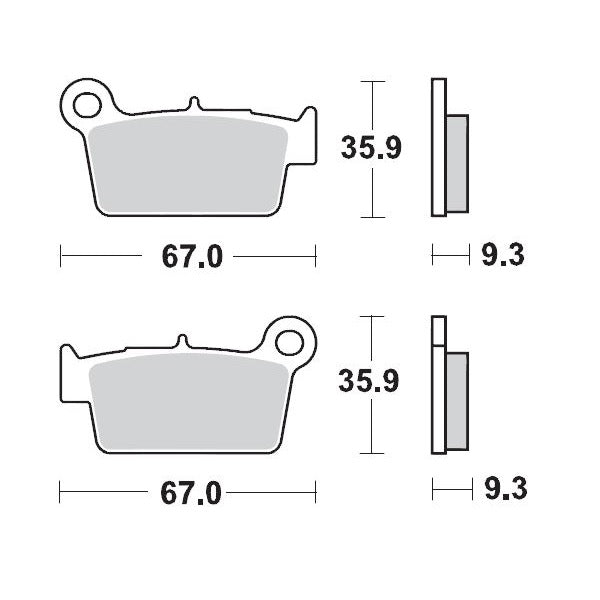 Moto-Master Brake Pad Racing GP 094512