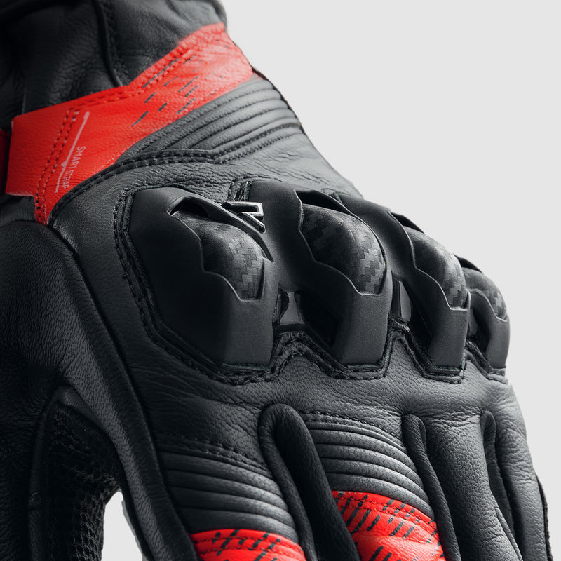 Rebelhorn MC Gloves Viper Black /Red