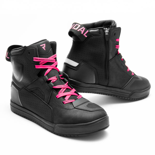 Rebelhorn Ladies MC-Shoes Vandal II Black /Pink