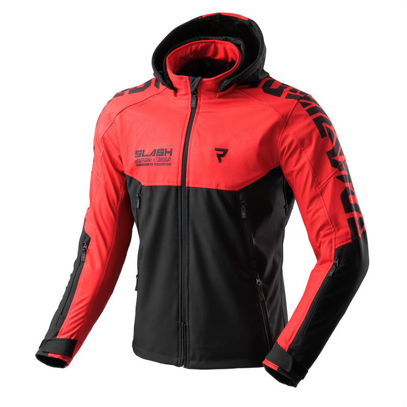 Softshell MC-Jacket Rebelhorn Slash Black /Red