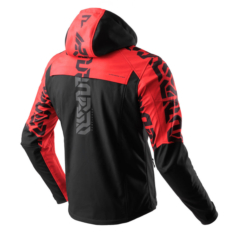 Softshell MC-Jacket Rebelhorn Slash Black /Red