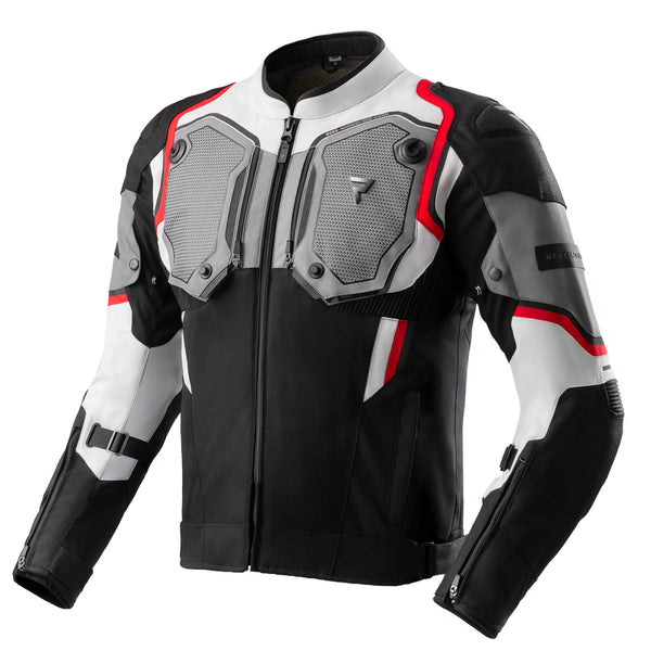 Rebelhorn Textile MC Jacket Borg II Black /Grey /Red