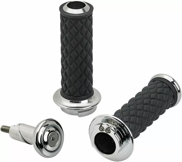 Biltwell Grips Alumicore D-Cble Ch 6604-105-01