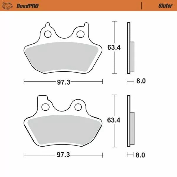 Moto-Master Brake Pad Sinter Zadní 411902