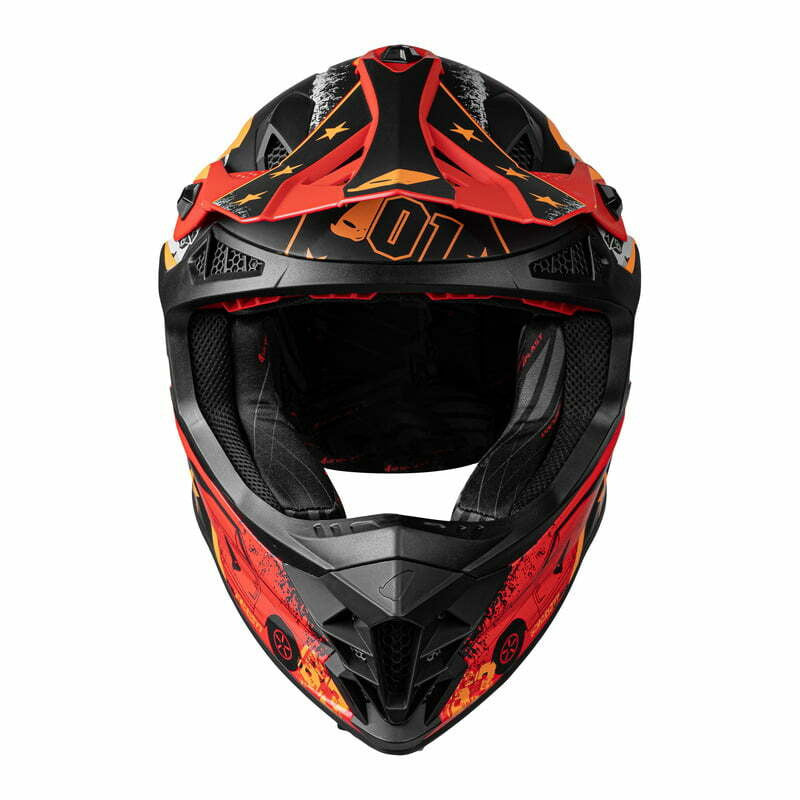 Helma UFO Cross MC Intrepid Black /Red /Orange