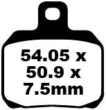 EBC brzdová destička SFA Org Scooter SFA266