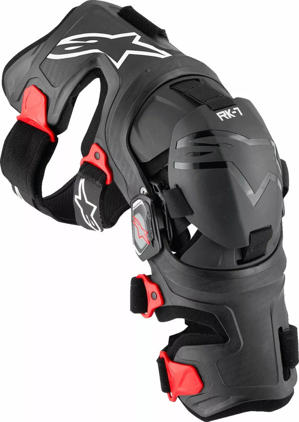 Alpinestars (MX) Kneebrace RK-7 Plasma BLK/RD M 6500825-13-M