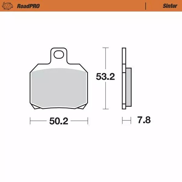 Moto-Master Brake Pad Sinter Zadní 404802