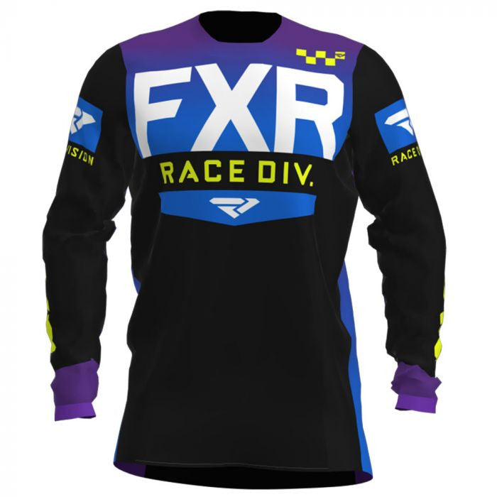 FXR Helium MX Cross Svetr 20 Black /Purple /Blue Fade