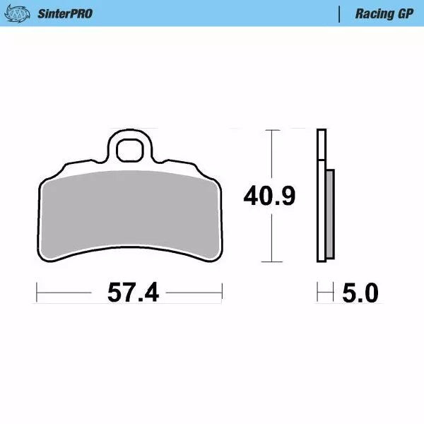 Moto-Master Brake Pad Racing GP 099712