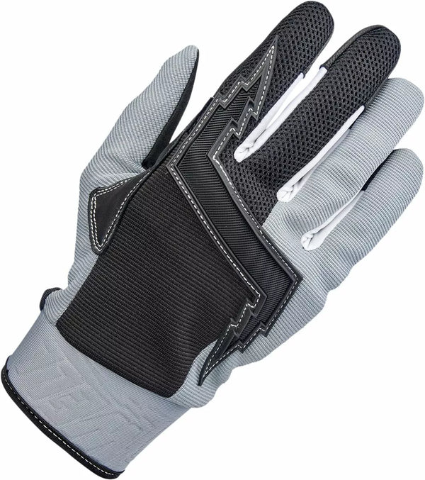 BILTWELL GLOVES BAJA GRY/BLK LG 1508-1101-304