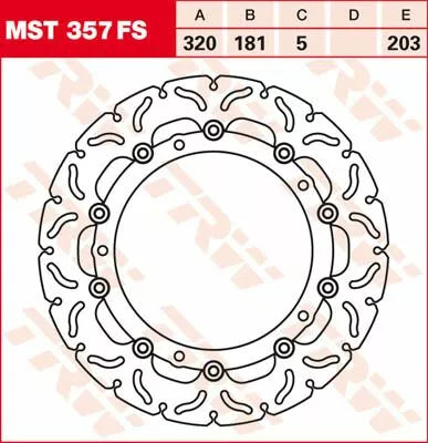 TRW rotor TRW MST357FS MST357FS