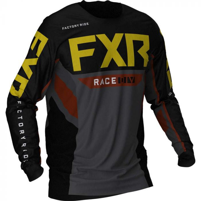 FXR Pódium Off-Road Cross Svetr 21 Black /Char /Rust /Gold