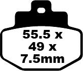 EBC brzdová podložka SFA Org Scooter SFA321