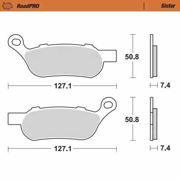 Moto-Master Brake Pad Sinter Zadní 412102