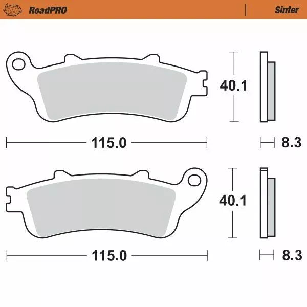 Moto-Master Brake Pad Sinter Zadní 405202