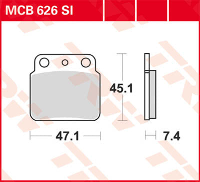 TRW BRAND PAD TRW MCB626SI MCB626SI