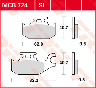TRW BRAND PAD TRW MCB724SI MCB724SI