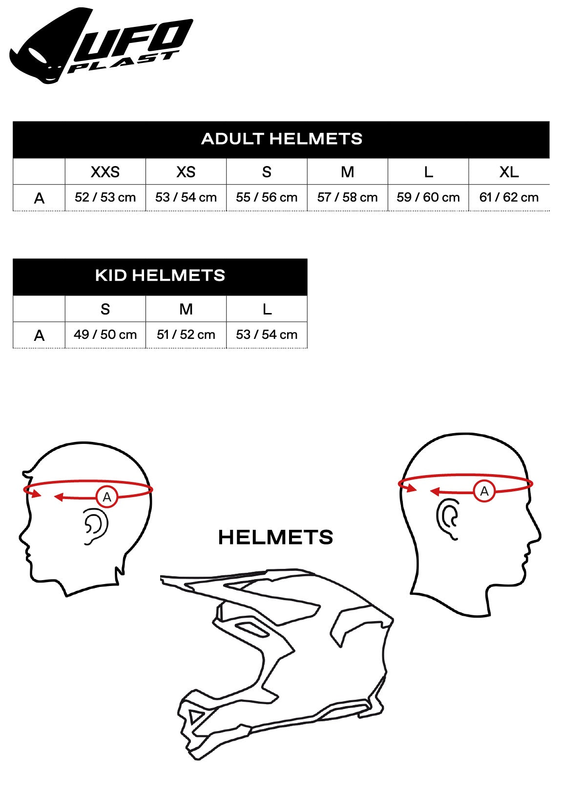 UFO Adventure MC Helmet Aries Black /Red