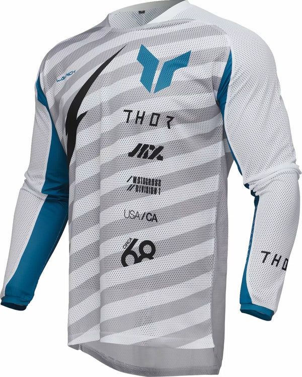 Thor Jersey Launch Raid Wh/Gy SM 2910-8250