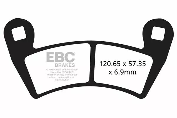 EBC BRAND PAD CARBOR TT nečistota fa452tt