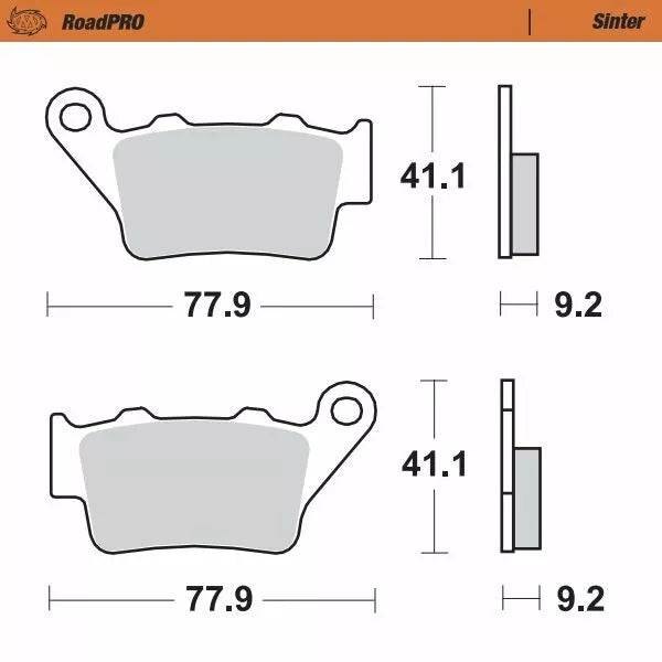 Moto-Master Brake Pad Sinter Zadní 403402