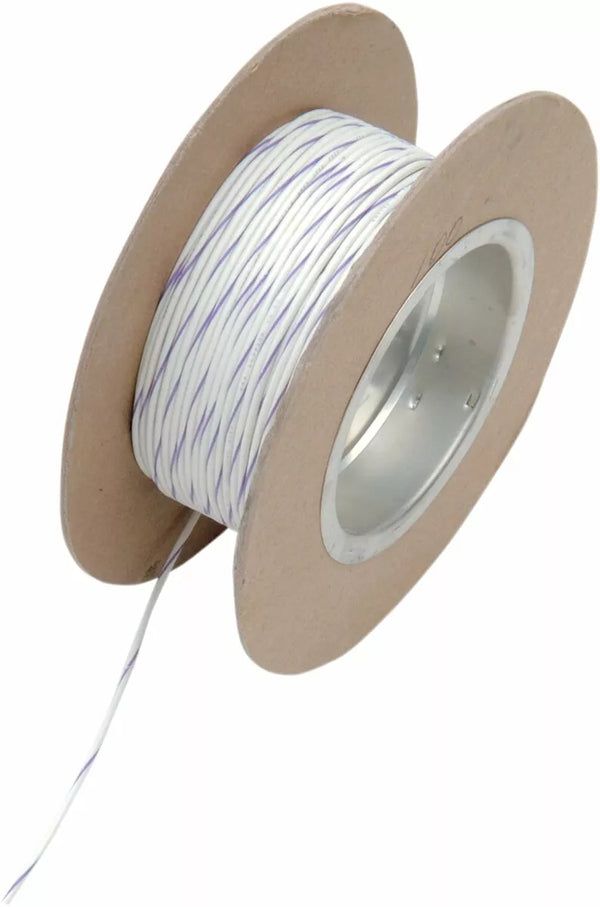 NAMZ WIRE 18G 100 'WHITE/WIOLT NWR-97-100