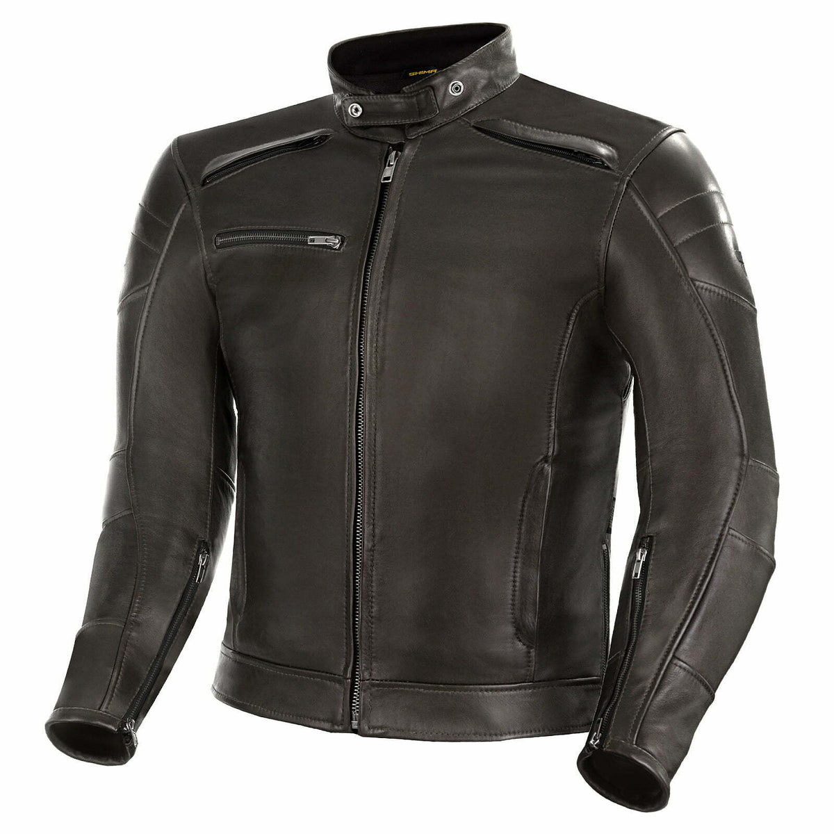 Shima mc-leather jacket blake brown