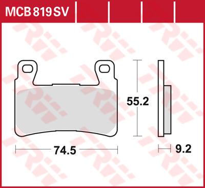 TRW BRAND PAD MCB819SV MCB819SV