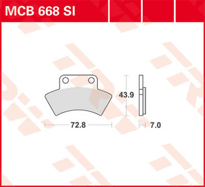 TRW BRAND PAD TRW MCB668SI MCB668SI