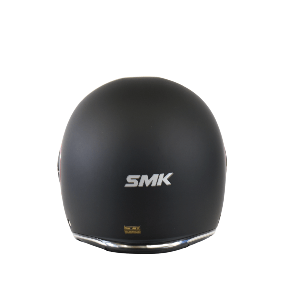 SMK Jet MC Helmet Retro Black /Red