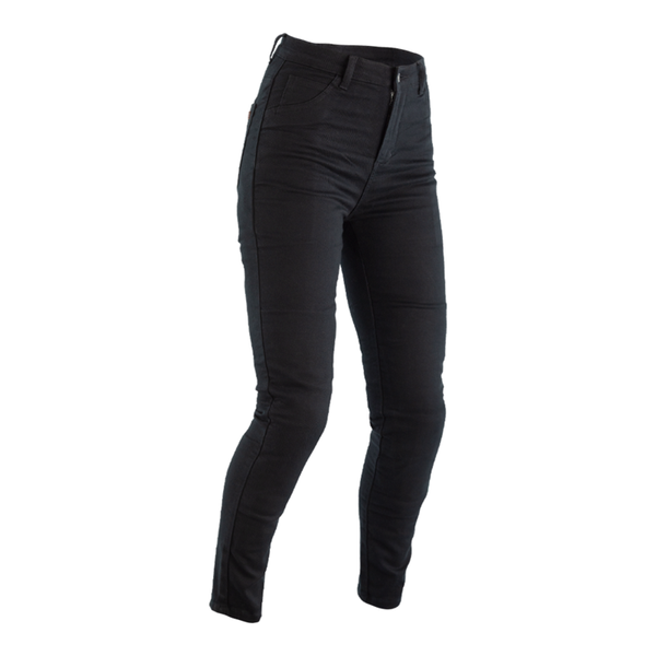 První Jegging CE vyztužený dámský textil Jean - černý keplňový velikost xl krátká noha 102624blk -16