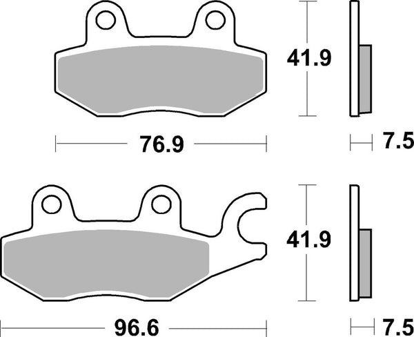 Brembo Street Sintered Metal Brzdové destičky - 07KA31SA 07KA31SA