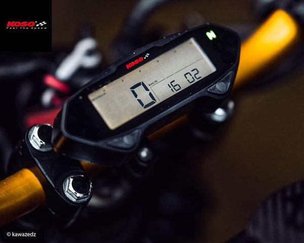 Koso DB-01RN Multi-Function Meter LCD Black BA041000