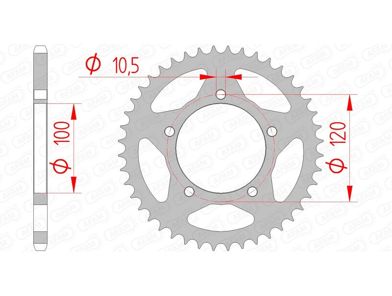 AFAM Steel Standard zadní Sproke 35801 - 520