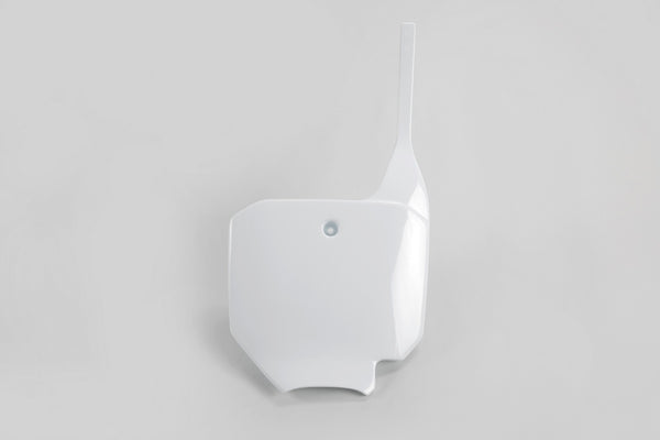 UFO Front Number Plate White Honda CR80/CR85 HO03624#041 