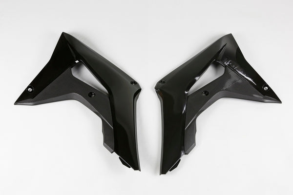 Radiátor UFO pokrývá černý Honda CRF450R HO04682#001