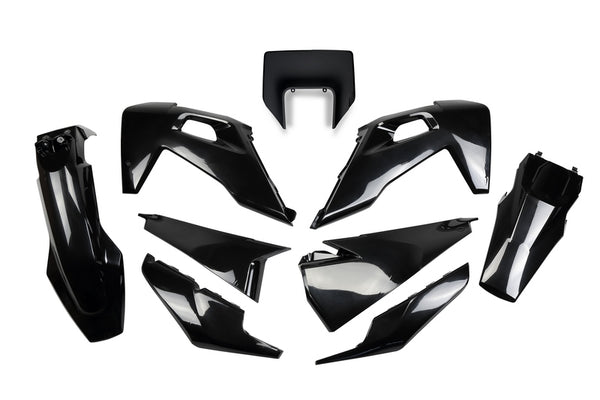 UFO Plastová souprava Black Husqvarna Fe/Te Hukit623@001