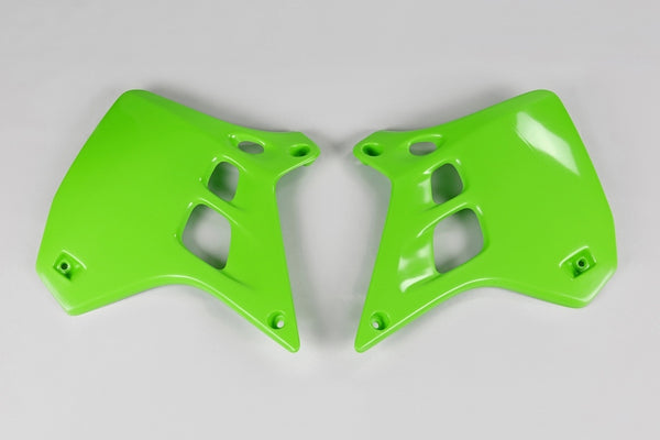 Radiátor UFO pokrývá zelenou Kawasaki KX250 KA02729#026