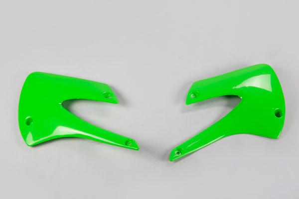Radiátor UFO pokrývá zelenou Kawasaki KX85/80 KA03717#026