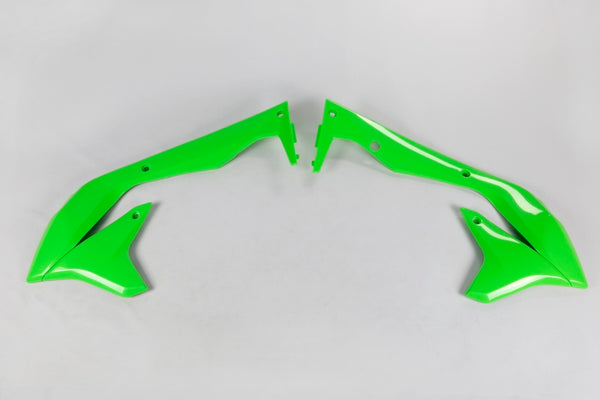 Radiátor UFO pokrývá zelenou kawasaki KX450F KA04736#026