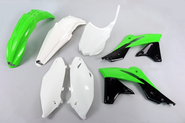 Plastová souprava OEM UFO (14-15) Zelená/bílá/černá kawasaki KX-F250 Kakit221@999