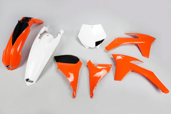 UFO PLASTAL KIT OEM Color Orange/Blanc KTM KTKIT510@999