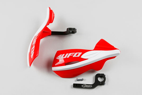 Handguards UFO Patrol Red/White Montting Kit zahrnoval PM01642@070