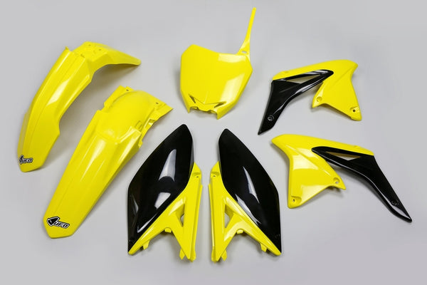 UFO Plastová souprava OEM Color (2017) Yellow/Black Suzuki RM-Z250 Sukit416@999K