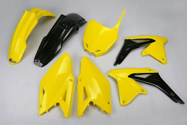 UFO Plastová souprava OEM Color (2014) Yellow/Black Suzuki RM-Z450 Sukit417@999