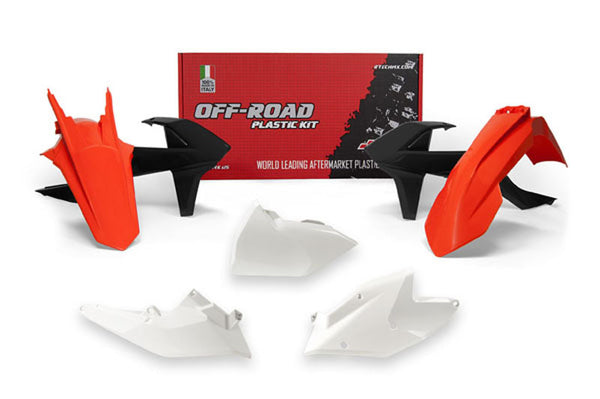 RaceTech Plastic Kit OEM Color (2018) Červená/černá/bílá KTM R-KitKTM-OEM-418